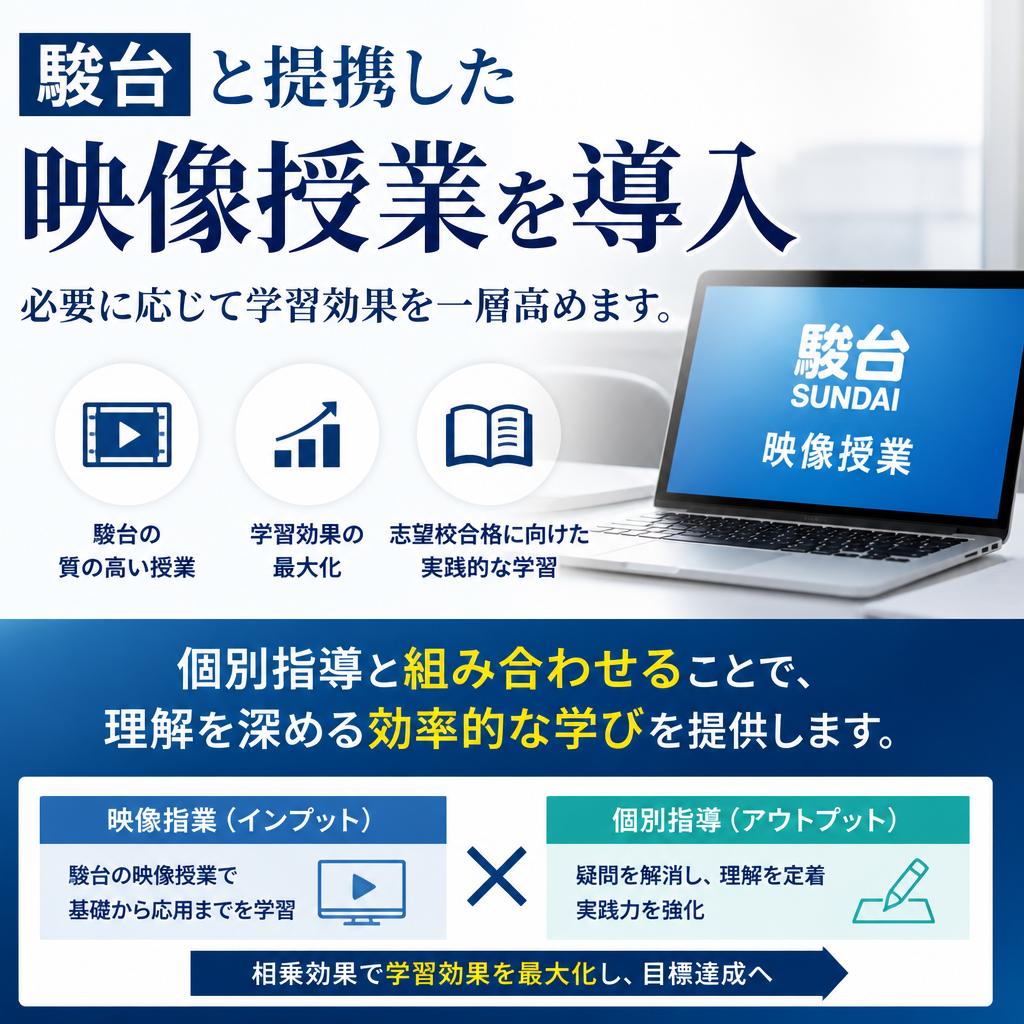 映像授業との組み合わせで学びを強化