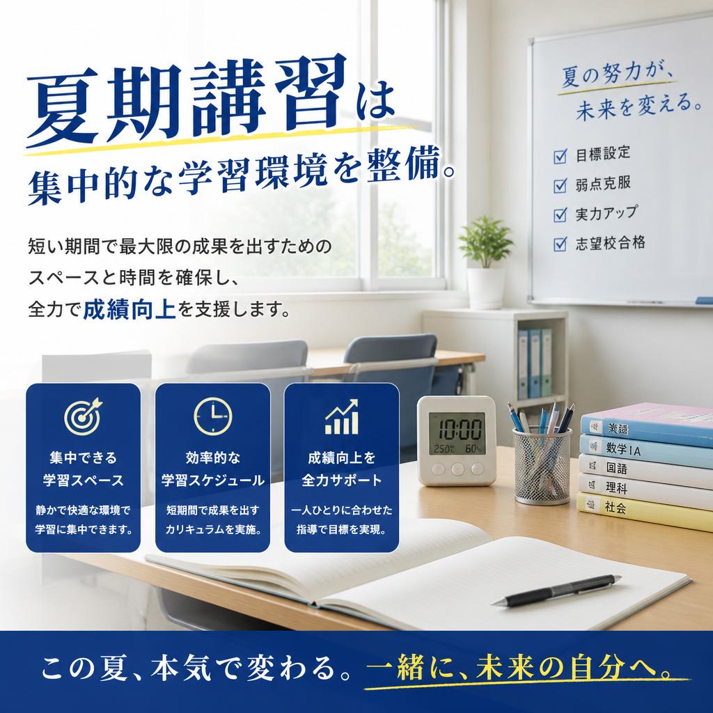 集中した環境で短期集中学習
