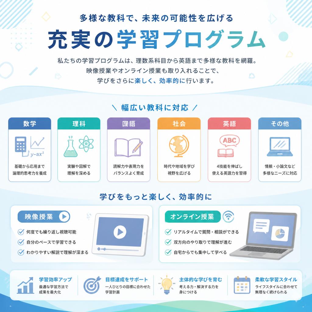 充実した学習プログラム