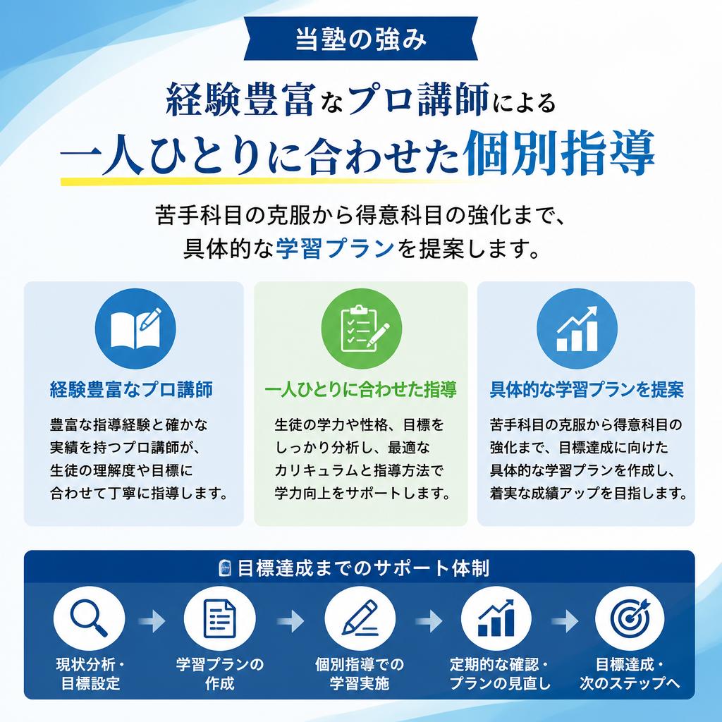 プロ講師による個別指導