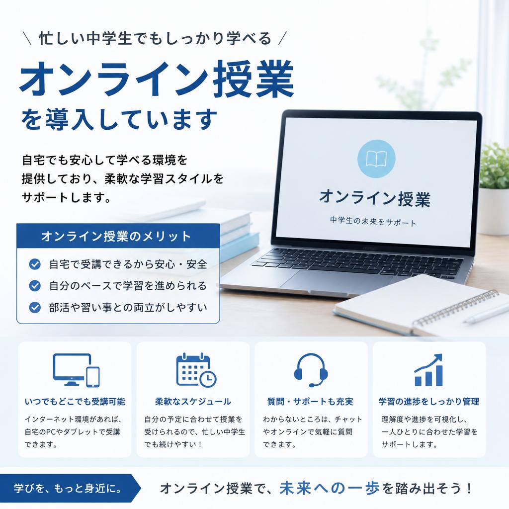 オンライン授業で学びやすさアップ