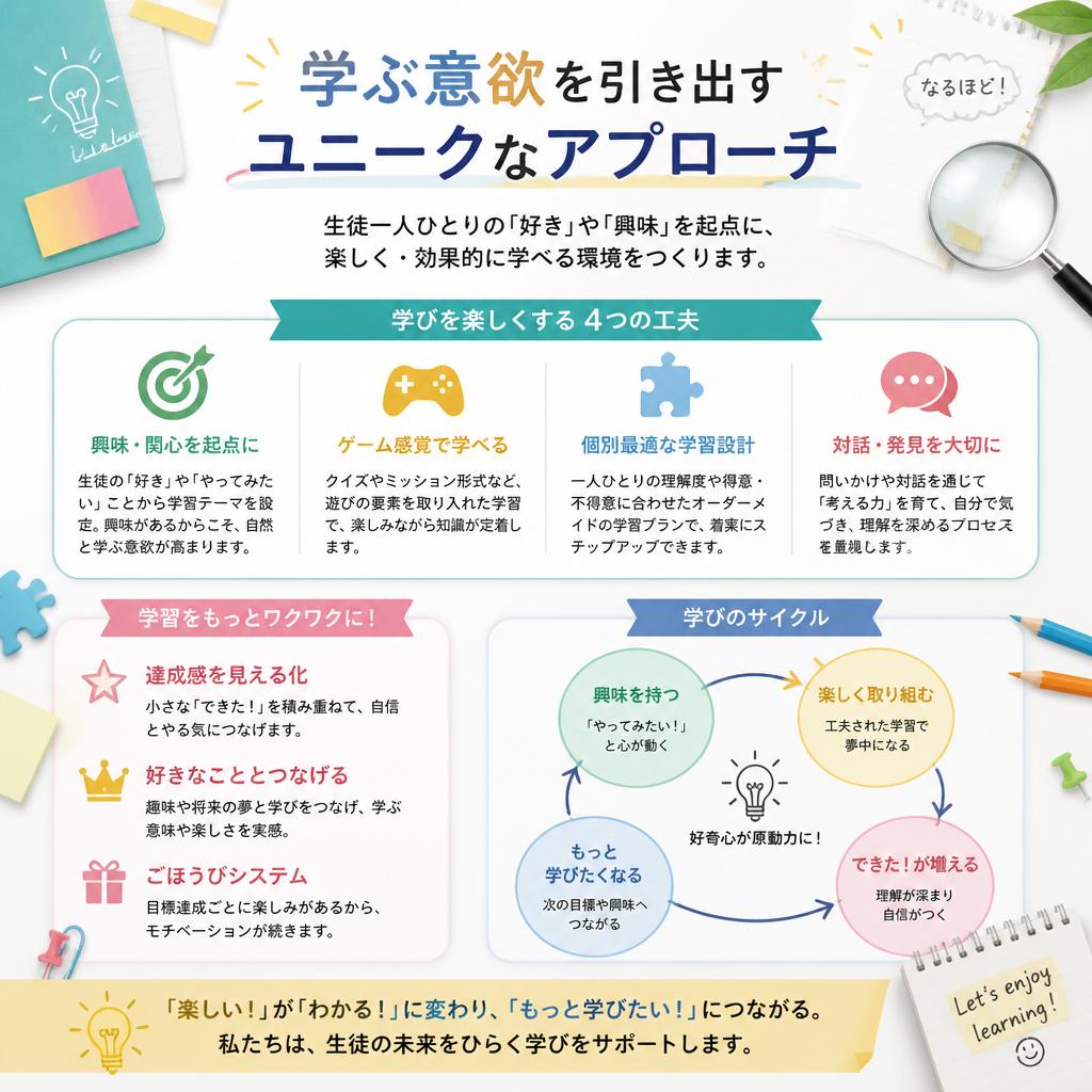 ワイルドな個別指導スタイル