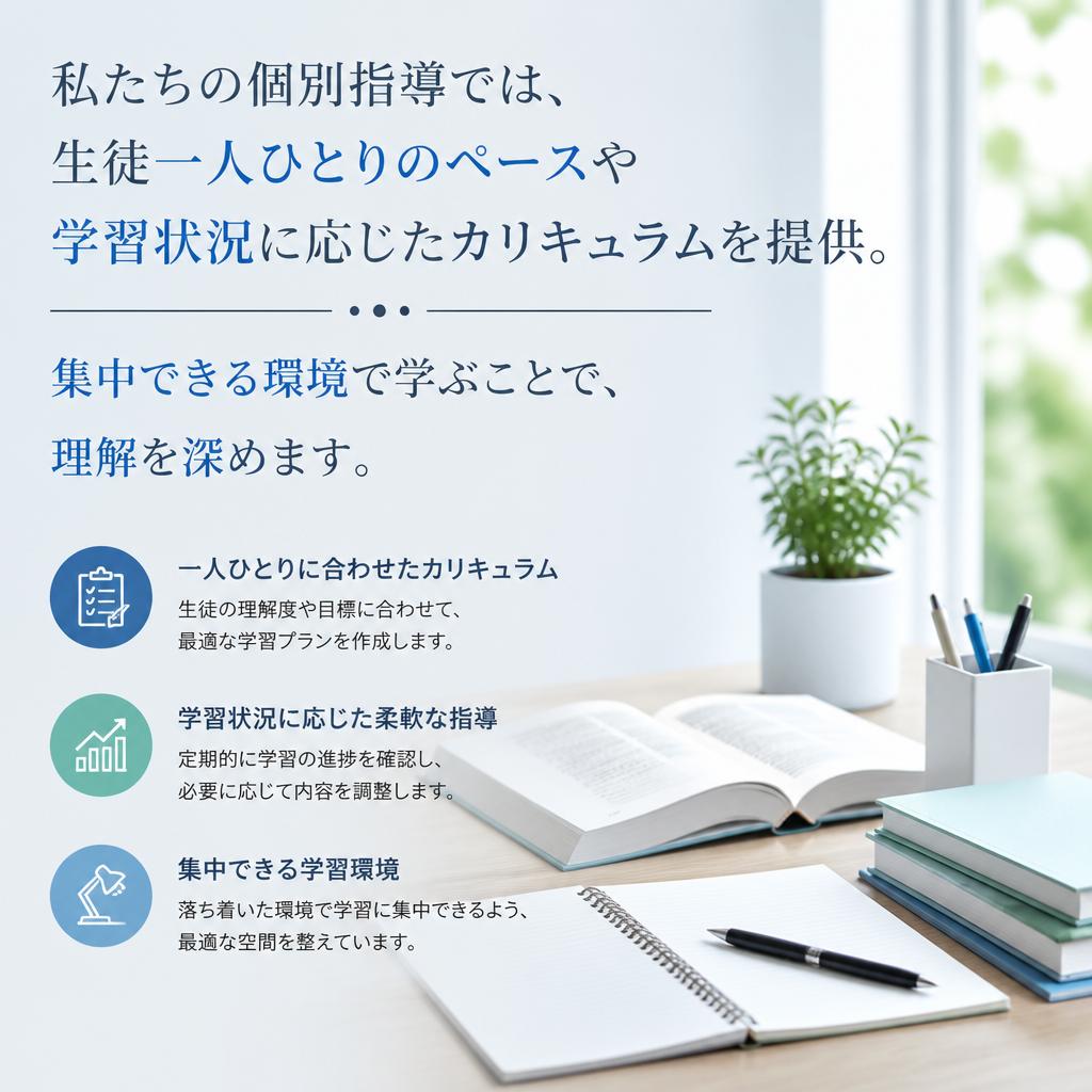 個別指導のメリット