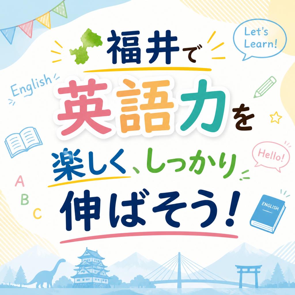 福井で英語力を楽しく、しっかり伸ばそう！