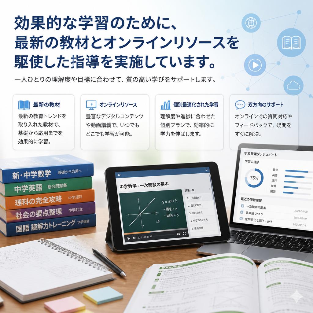 5. 豊富な教材と最新技術の活用