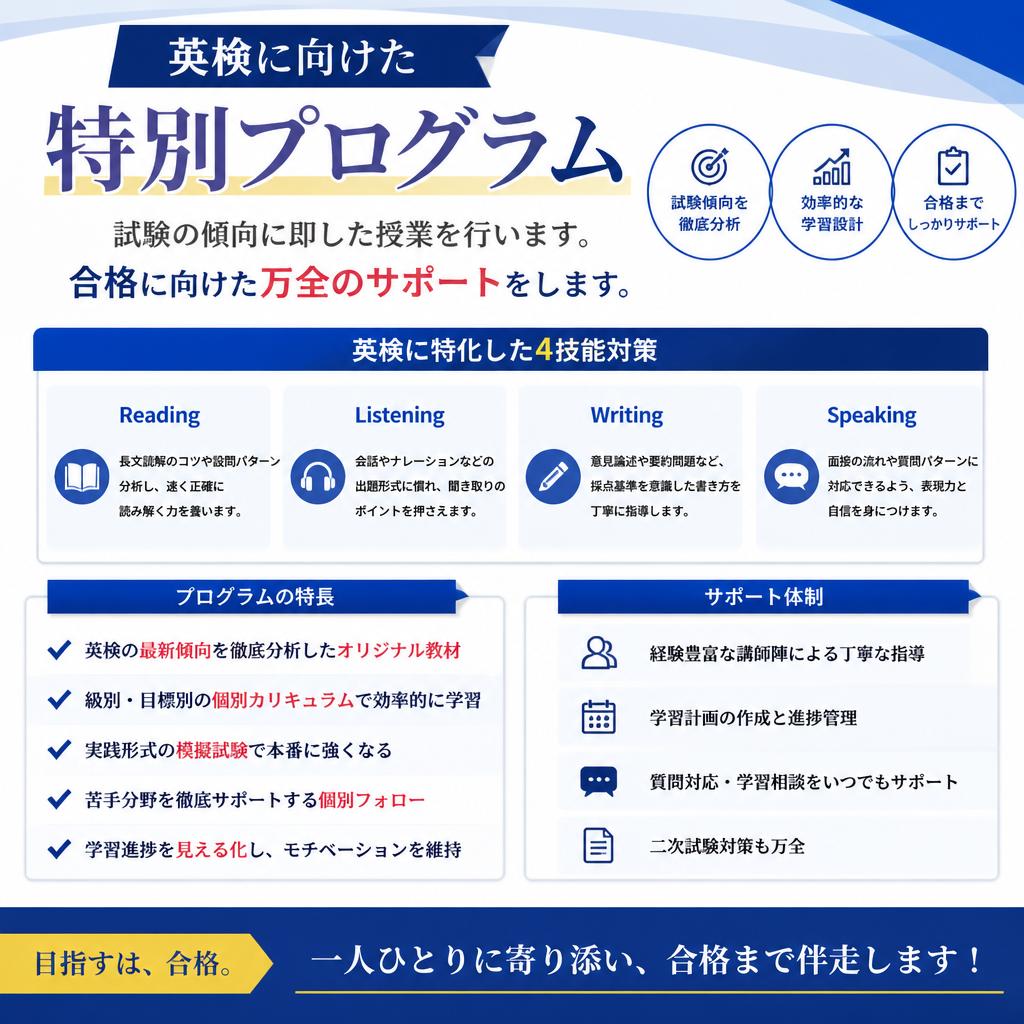 英検対策の充実