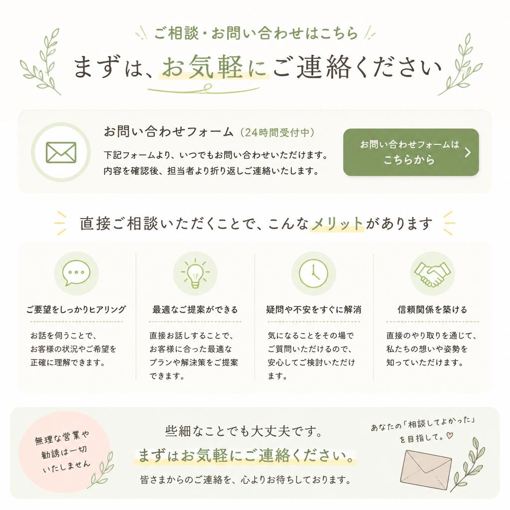 【7】今すぐお問い合わせを！