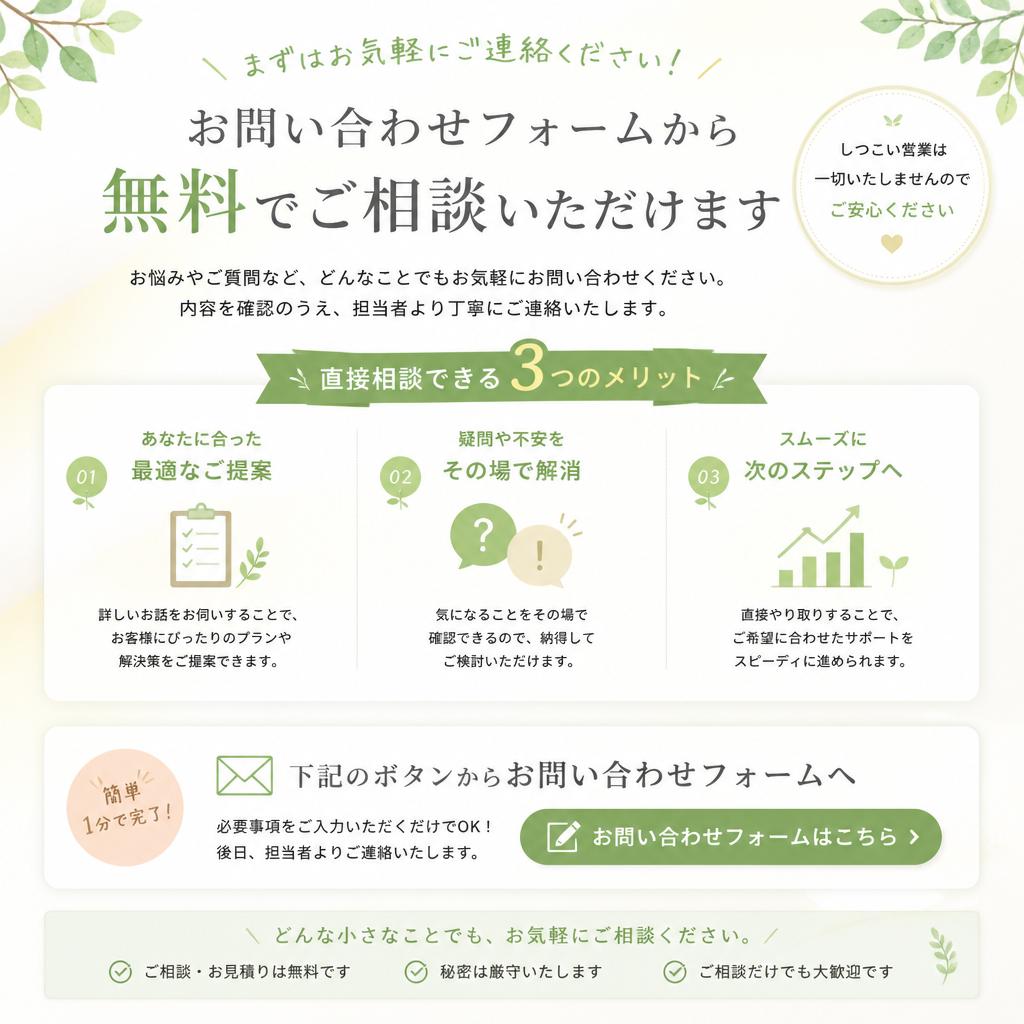 【7】今すぐお問い合わせを！