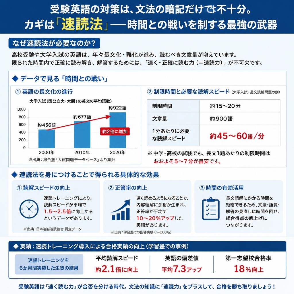 高校受験・大学入試に強い理由