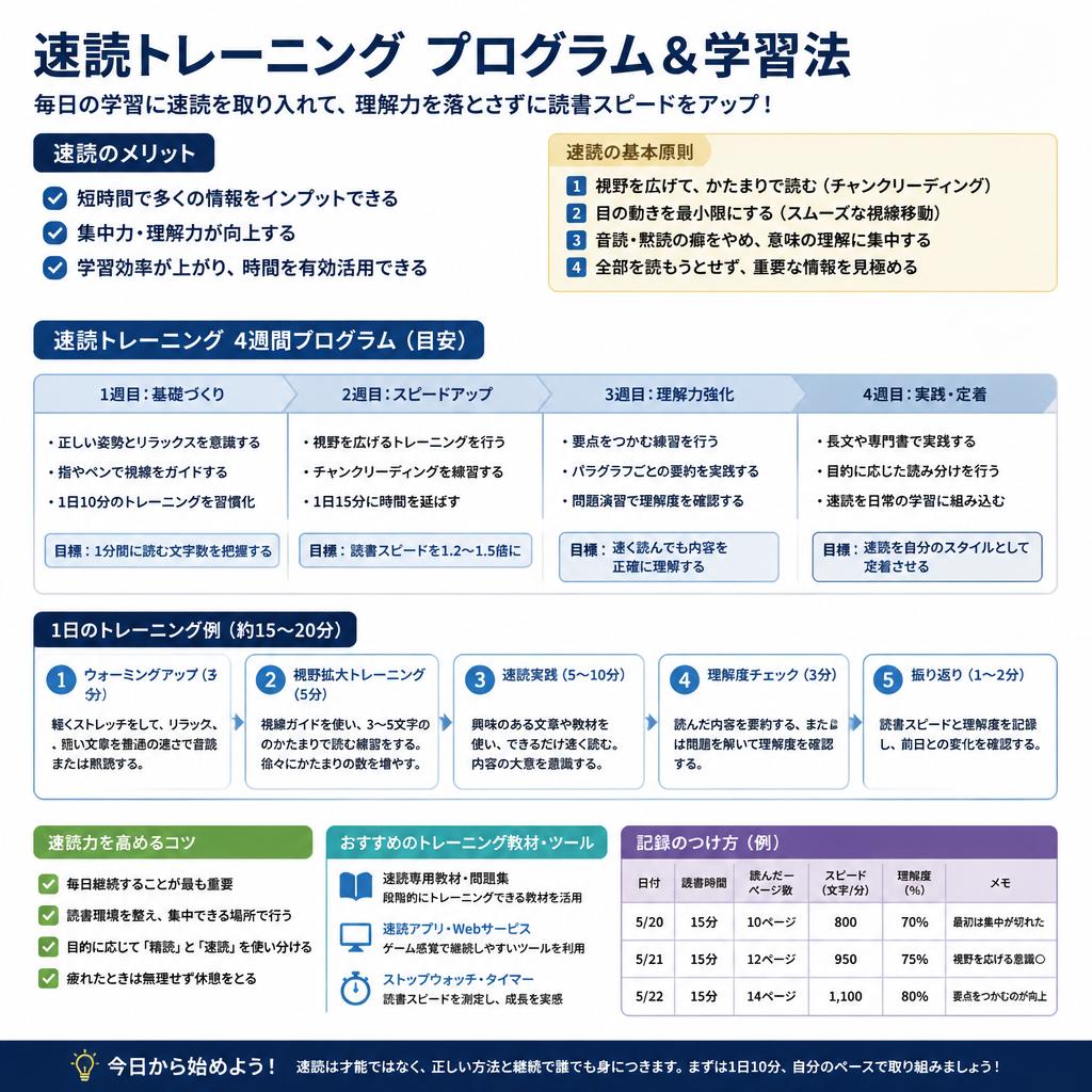 速読法で英語スキルを向上させる実践法